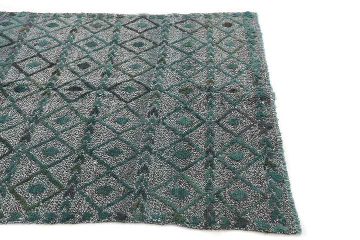 4' 3 x 6' 7 Hand Knotted Moroccan Wool Rug