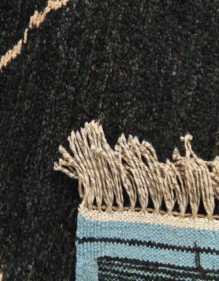 Detail image of 7' 8 x 10' 2  Hand Knotted Moroccan Wool Rug