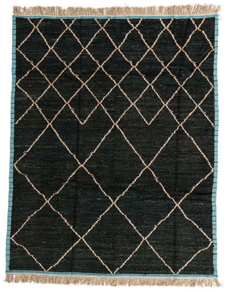 Detail image of 7' 8 x 10' 2 Hand Knotted Moroccan Wool Rug