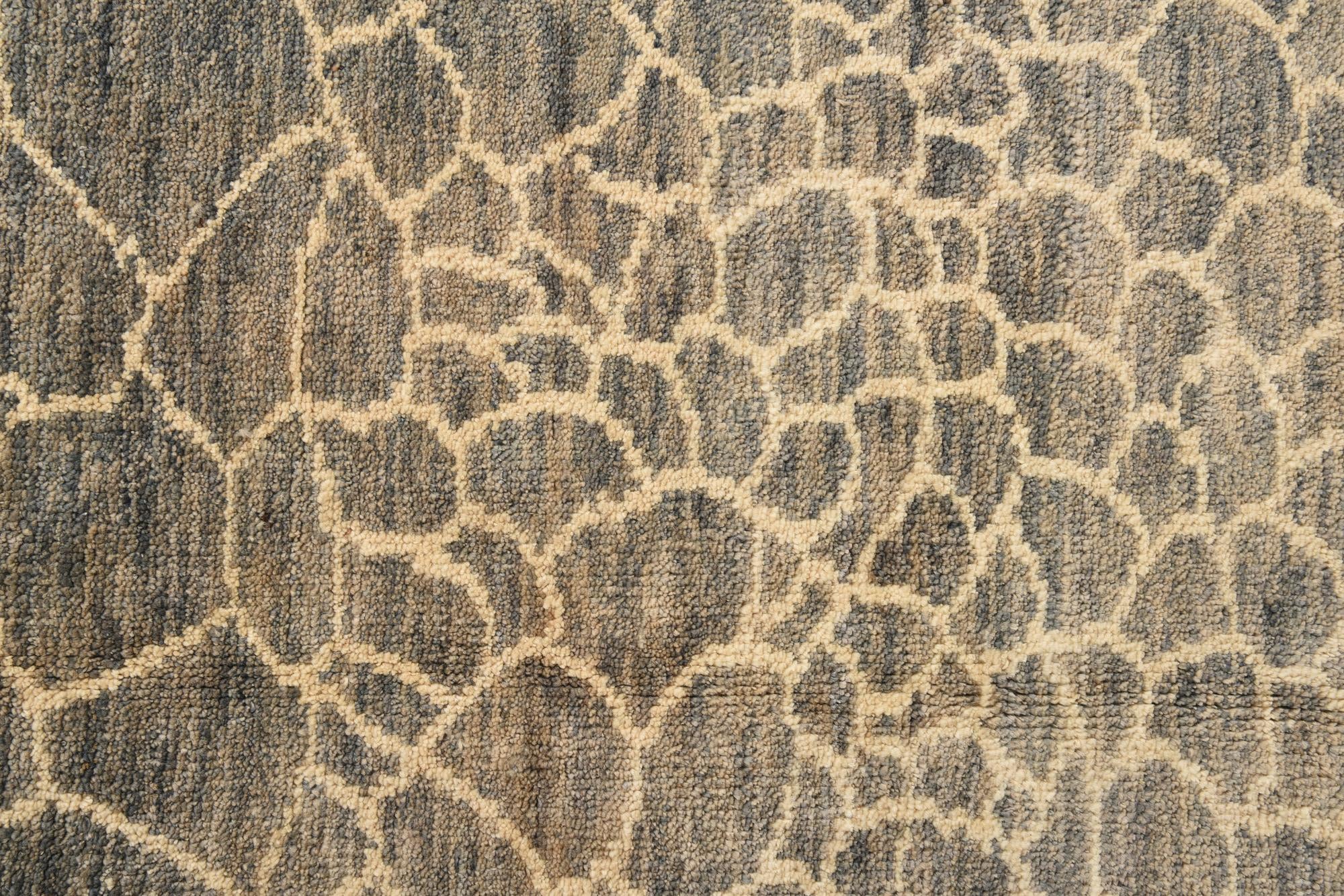 5' 6 x 8' Hand Knotted Moroccan Wool Rug