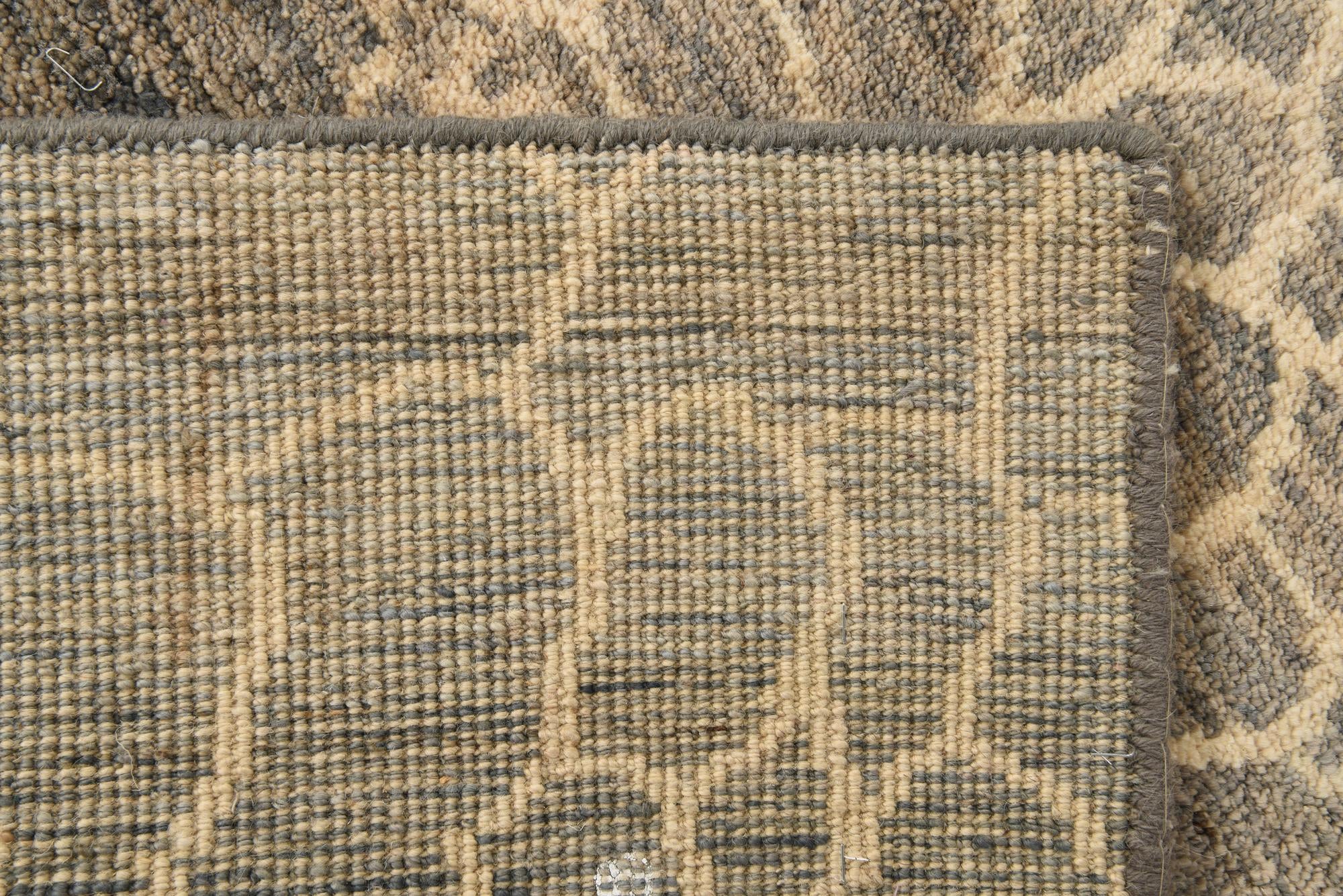 5' 6 x 8' Hand Knotted Moroccan Wool Rug