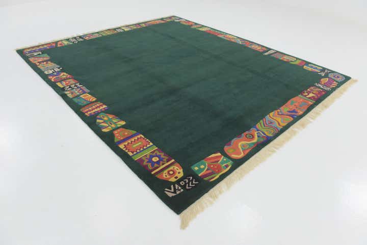 8' 4 x 9' 7 Hand Knotted Nepal Wool Rug