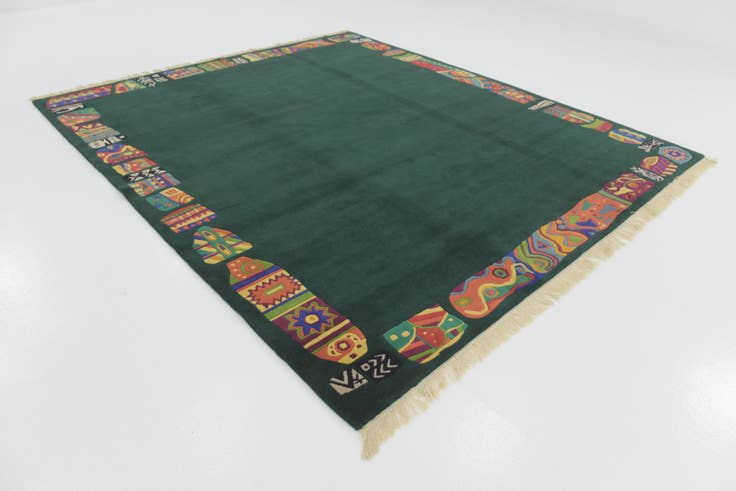 Detail image of 8' 4 x 9' 7 Hand Knotted Nepal Wool Rug