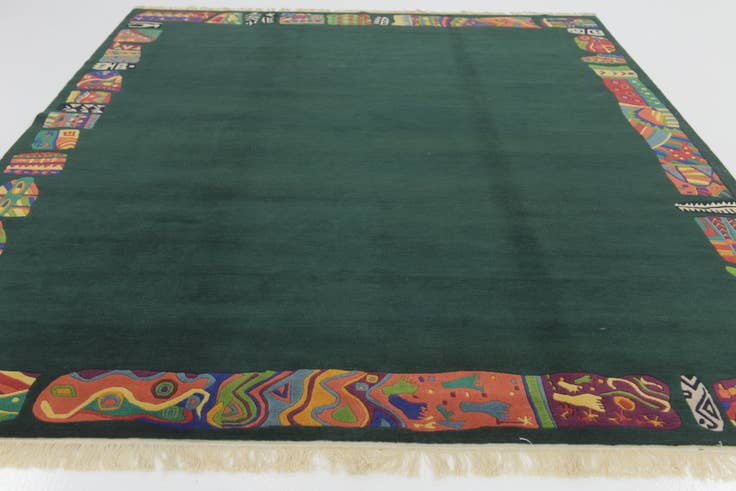 Detail image of 8' 4 x 9' 7 Hand Knotted Nepal Wool Rug