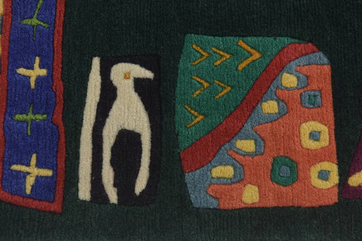 Detail image of 8' 4 x 9' 7 Hand Knotted Nepal Wool Rug