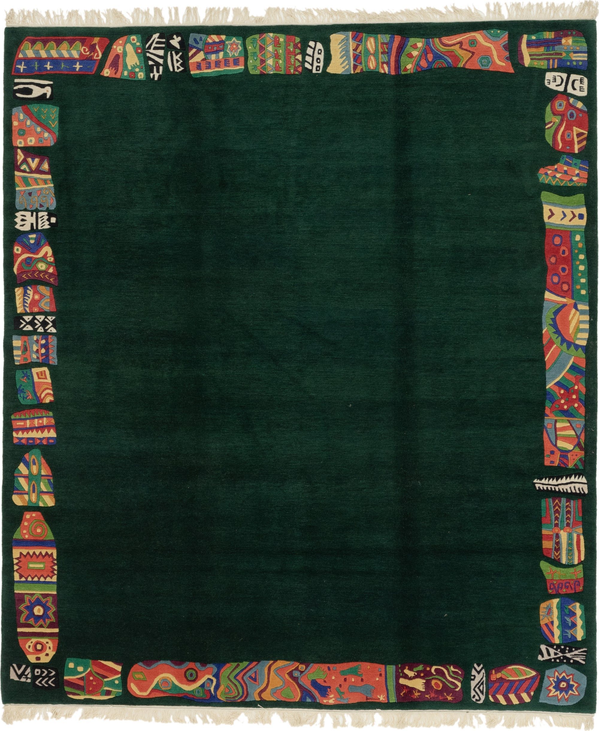 8' 4 x 9' 7 Hand Knotted Nepal Wool Rug