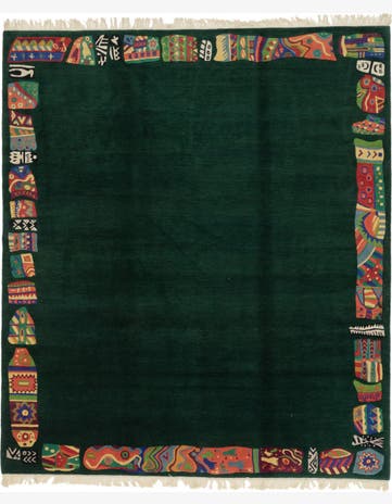 8' 4 x 9' 7 Hand Knotted Nepal Wool Rug
