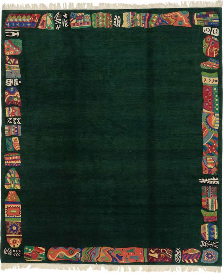 8' 4 x 9' 7 Hand Knotted Nepal Wool Rug