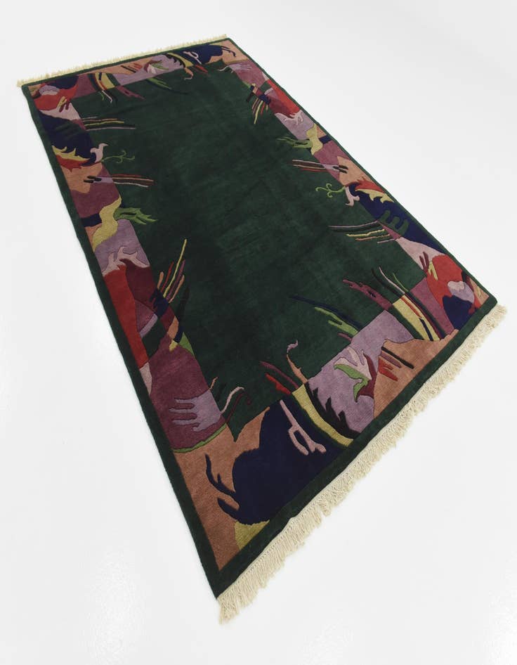 Detail image of 6' 8 x 9' 10 Hand Knotted Nepal Wool Rug