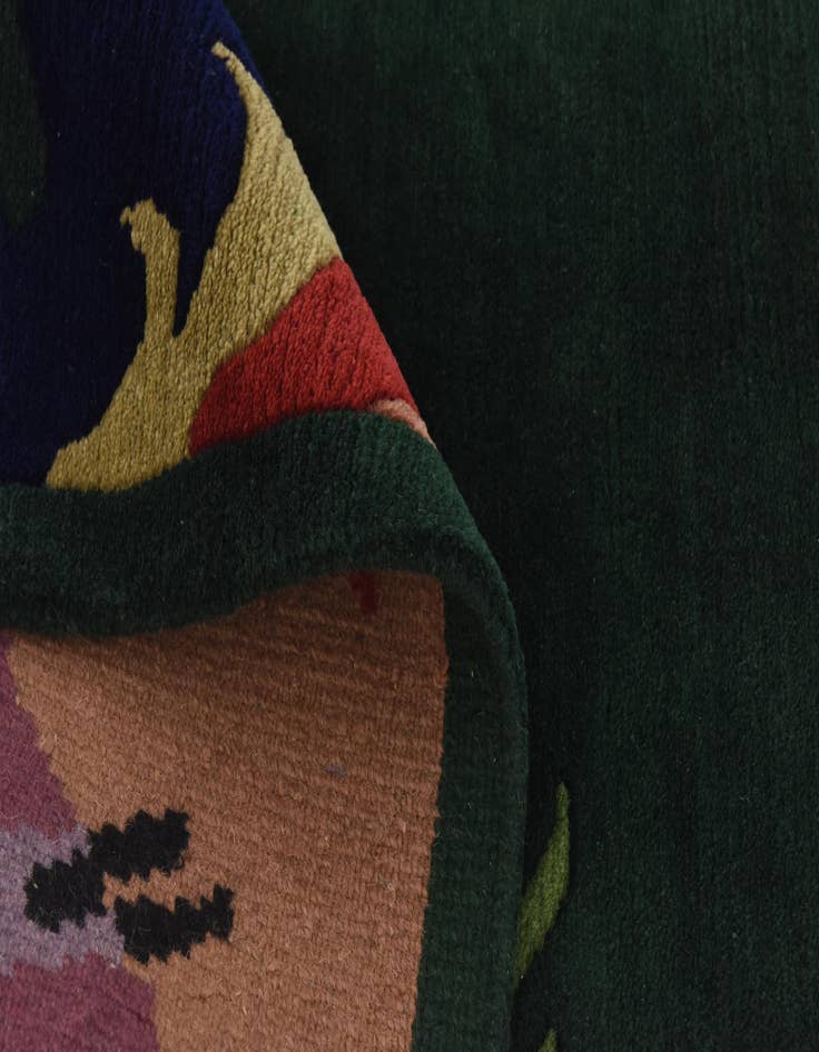 Detail image of 6' 8 x 9' 10 Hand Knotted Nepal Wool Rug