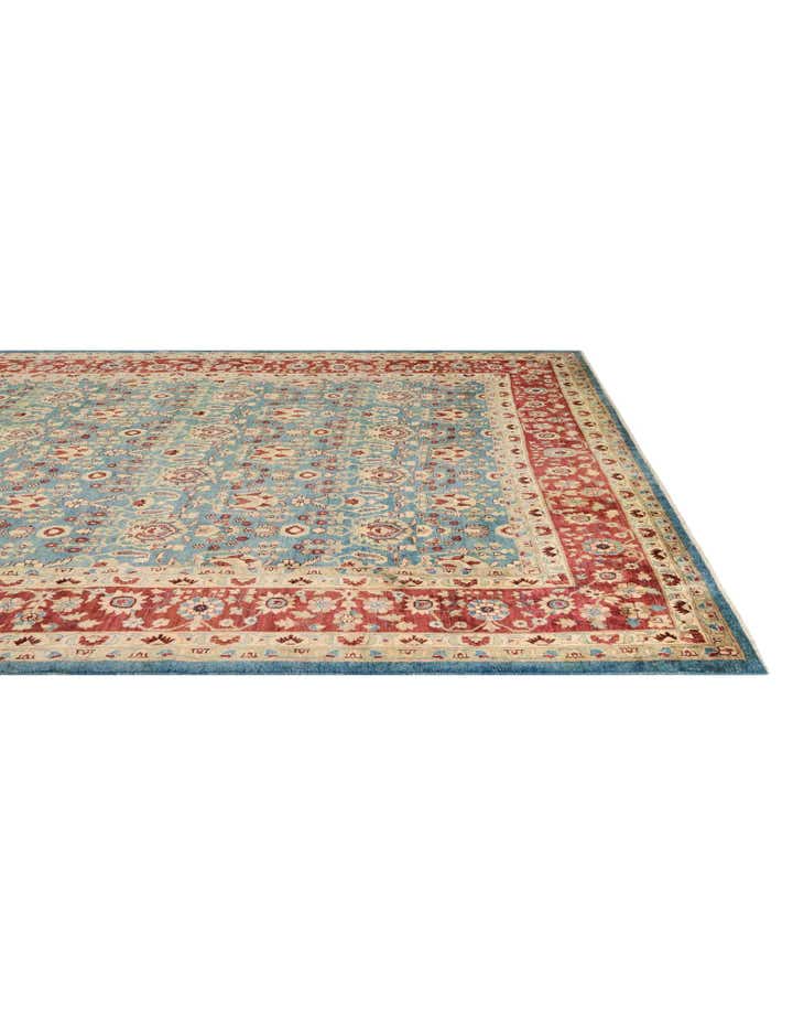 12' 3 x 17' Hand Knotted Peshawar Ziegler Rug
