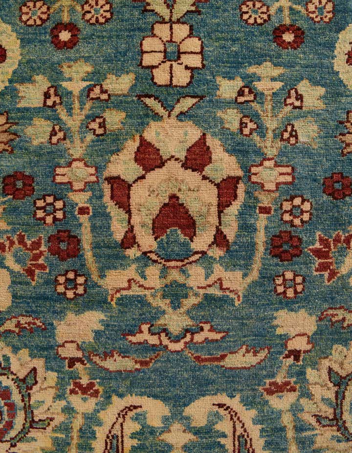 12' 3 x 17' Hand Knotted Peshawar Ziegler Rug