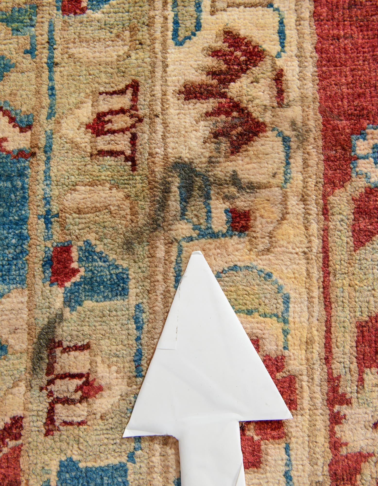 12' 3 x 17' Hand Knotted Peshawar Ziegler Rug