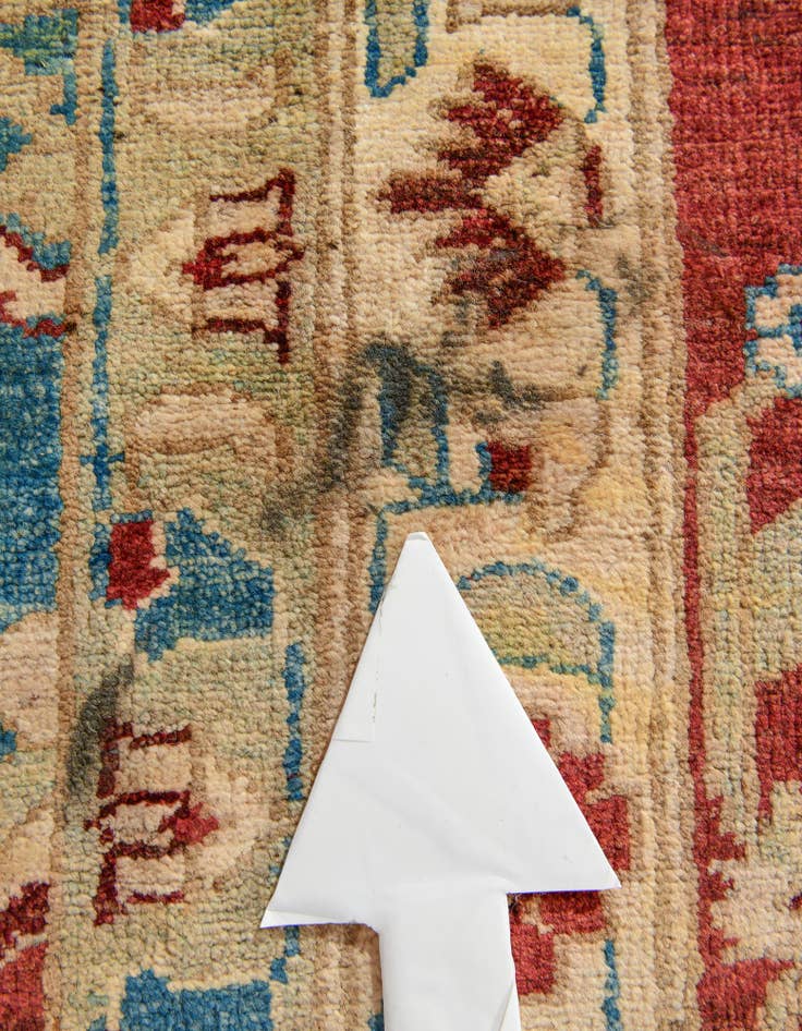 Detail image of 12' 3 x 17' Hand Knotted Peshawar Ziegler Rug