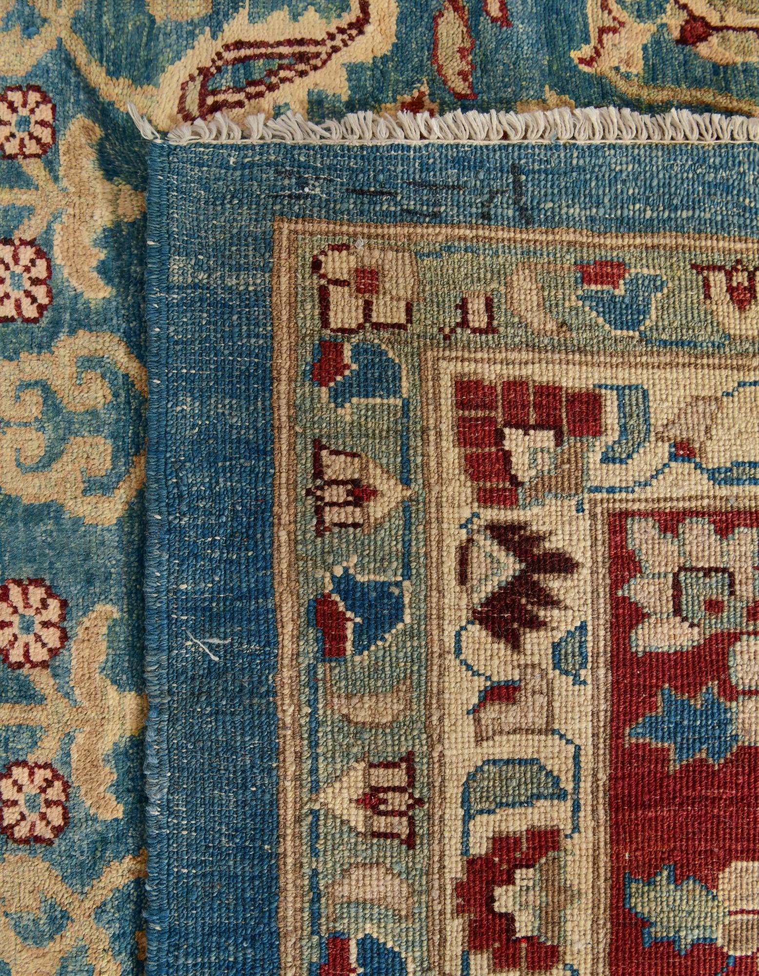 12' 3 x 17' Hand Knotted Peshawar Ziegler Rug
