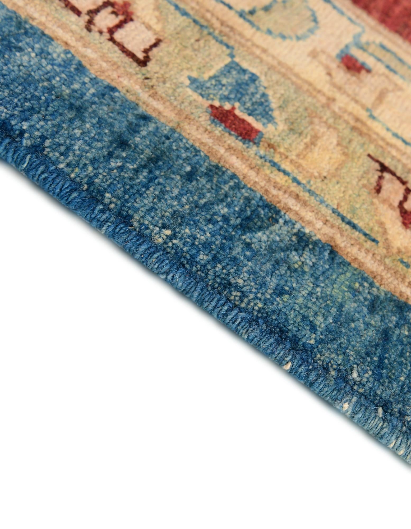 12' 3 x 17' Hand Knotted Peshawar Ziegler Rug