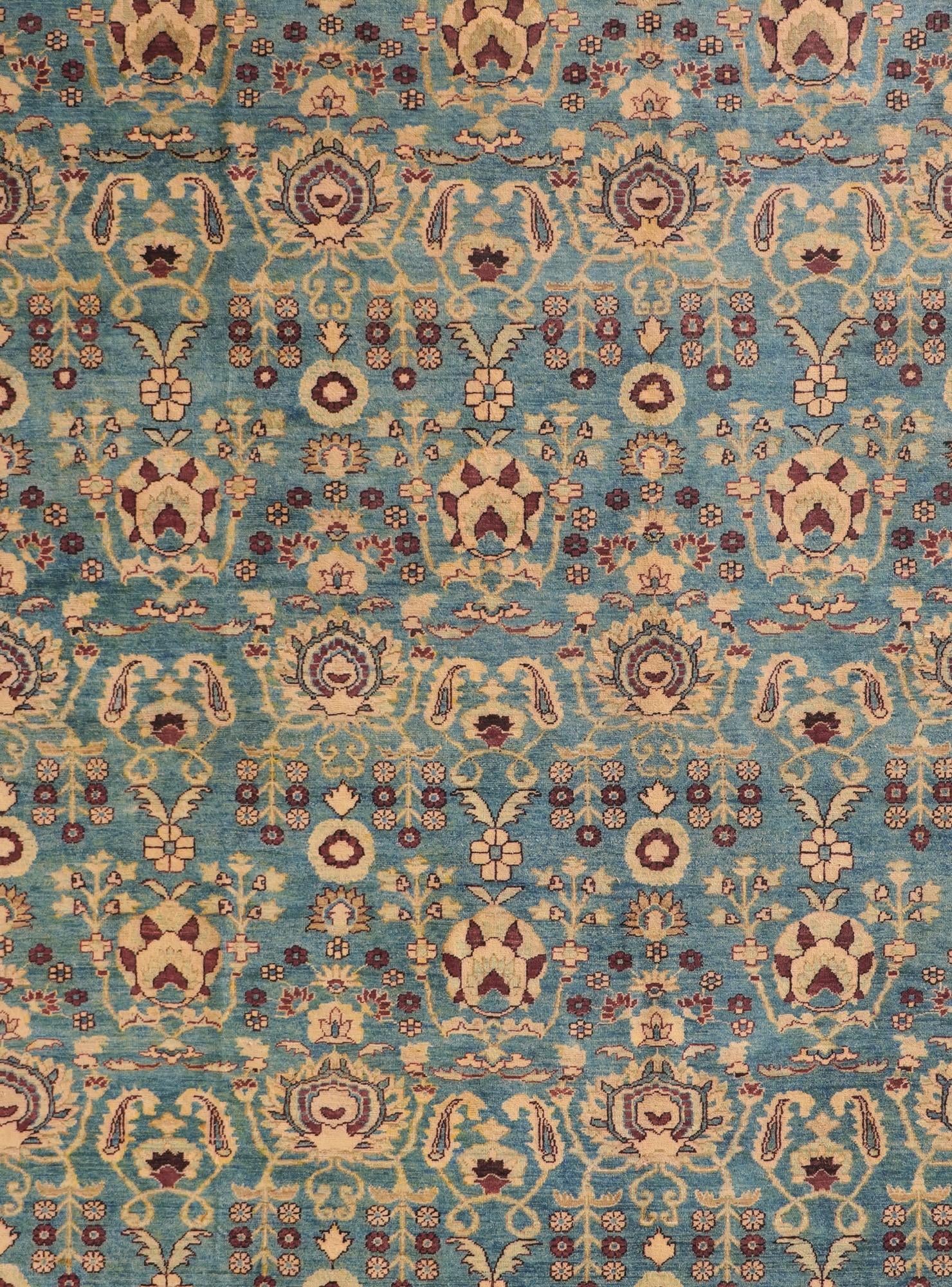 12' 3 x 17' Hand Knotted Peshawar Ziegler Rug