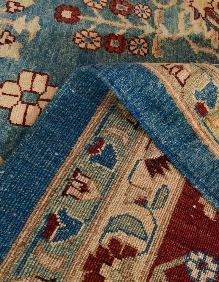 Detail image of 12' 3 x 17' Hand Knotted Peshawar Ziegler Rug