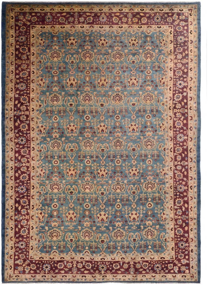 Detail image of 12' 3 x 17' Hand Knotted Peshawar Ziegler Rug