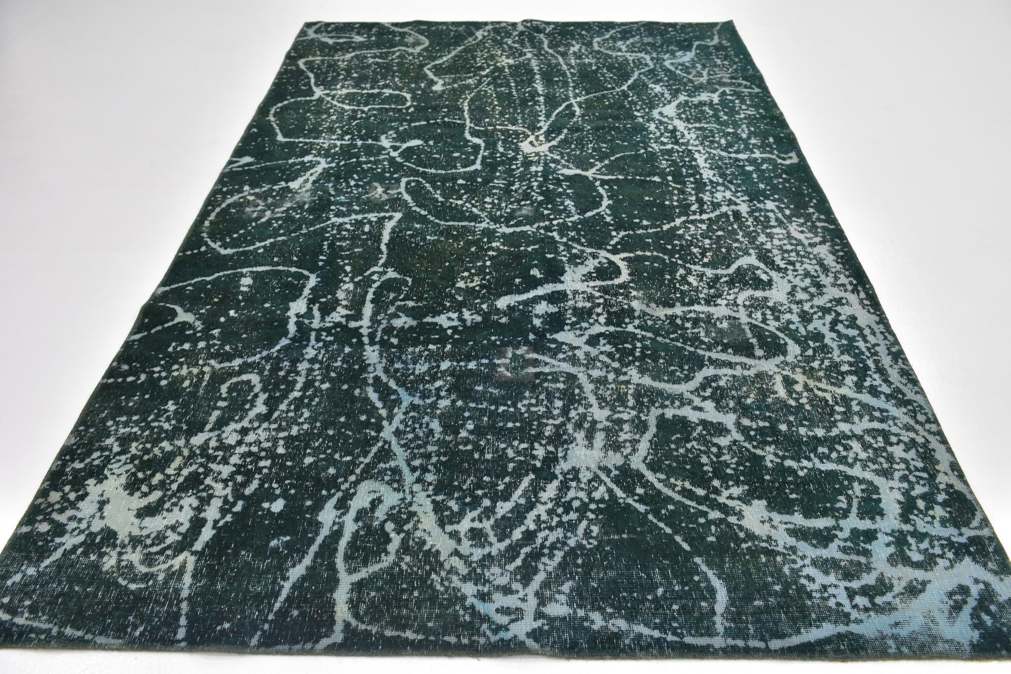 6' x 9' 6 Hand Knotted Ultra Vintage Persian Wool Rug