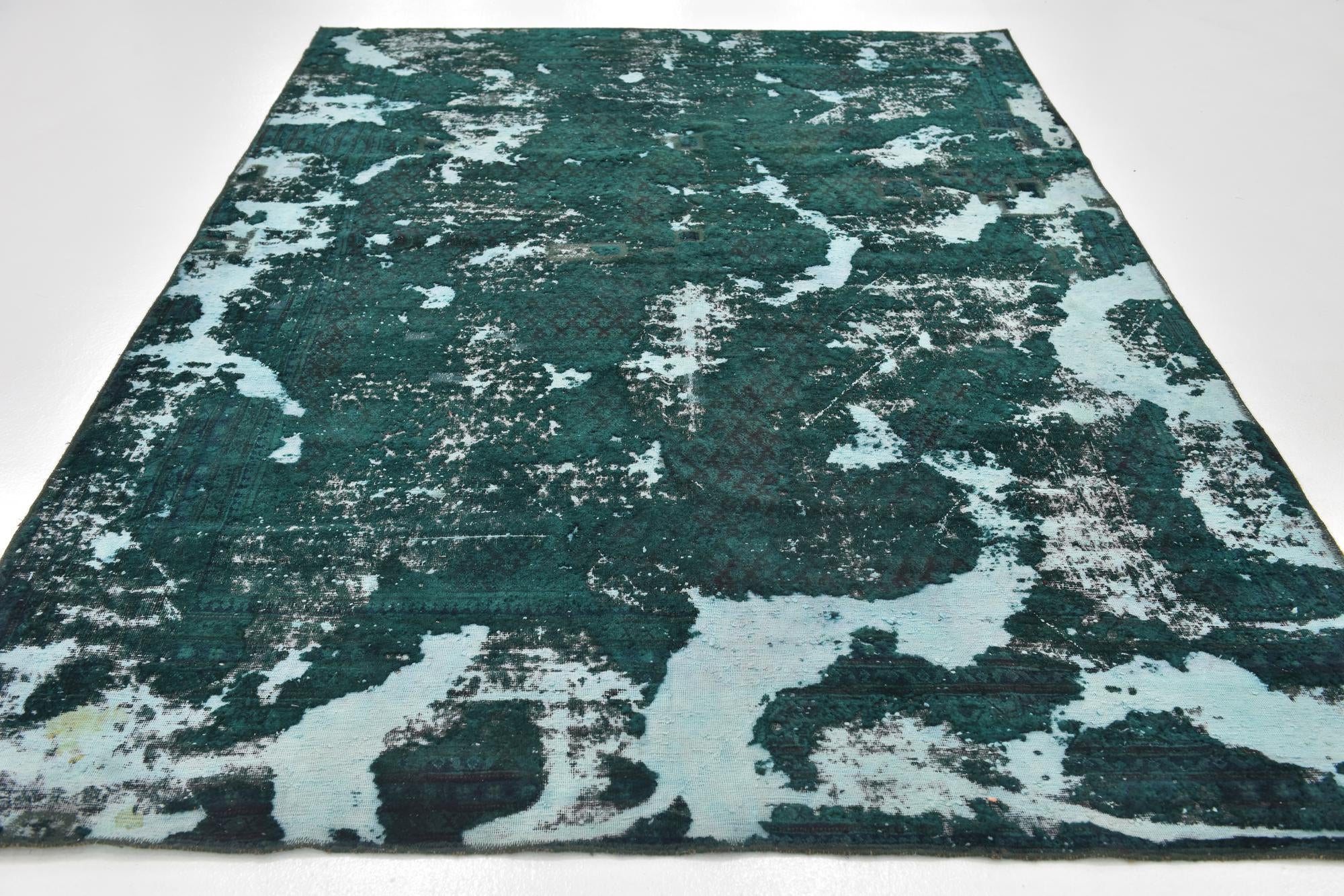 6' 2 x 8' 8 Hand Knotted Ultra Vintage Persian Wool Rug