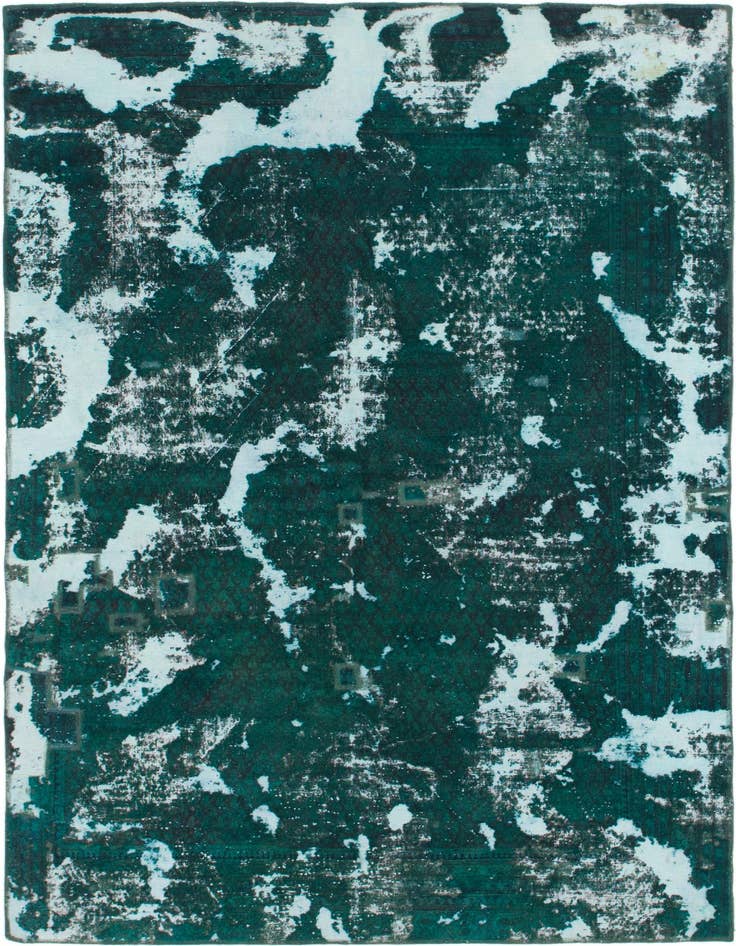 Detail image of 6' 2 x 8' 8 Hand Knotted Ultra Vintage Persian Wool Rug