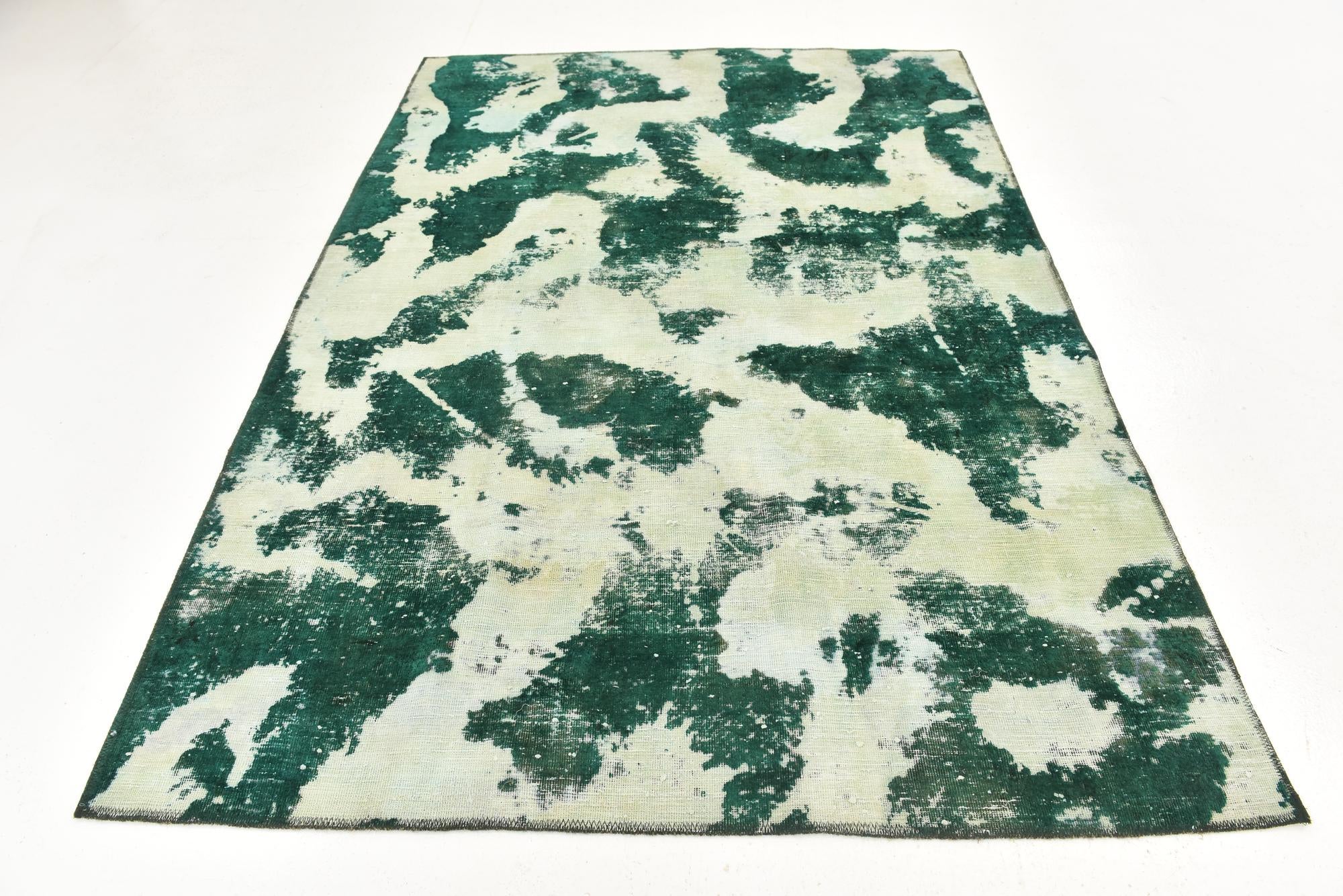 5' 7 x 8' Hand Knotted Ultra Vintage Persian Wool Rug