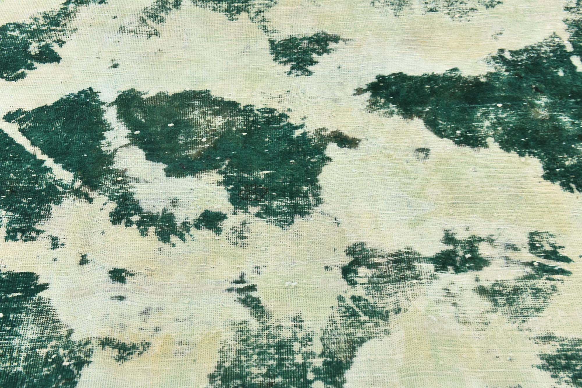 5' 7 x 8' Hand Knotted Ultra Vintage Persian Wool Rug