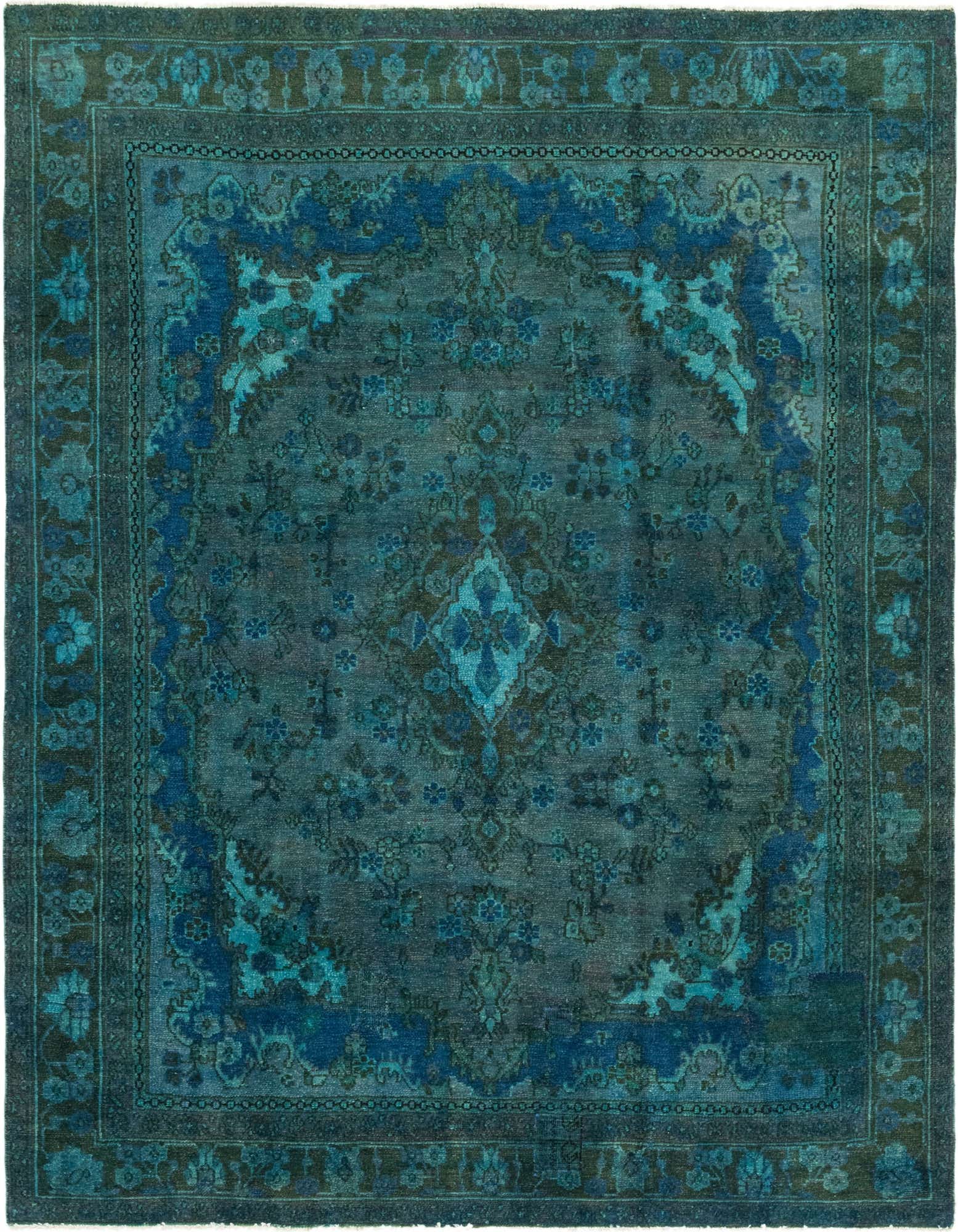 Primary image  6' 8 x 9' 5  Hand Knotted Ultra Vintage Persian Wool Rug