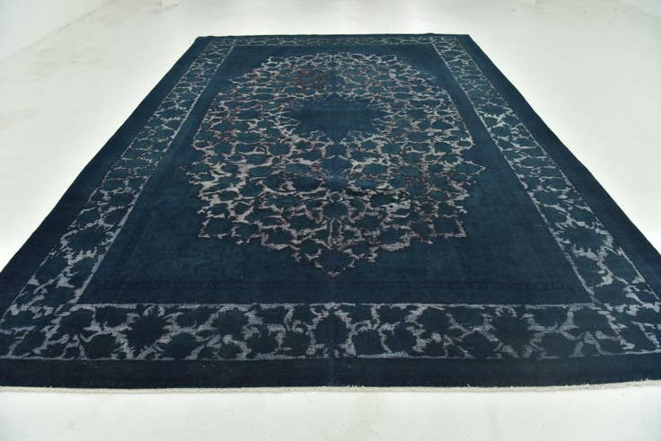 Detail image of 9' 4 x 14' Hand Knotted Ultra Vintage Persian Wool Rug