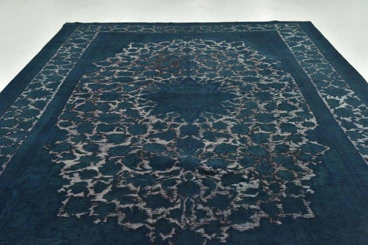 Detail image of 9' 4 x 14' Hand Knotted Ultra Vintage Persian Wool Rug