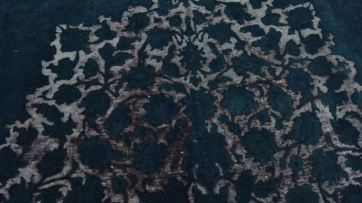 Detail image of 9' 4 x 14' Hand Knotted Ultra Vintage Persian Wool Rug
