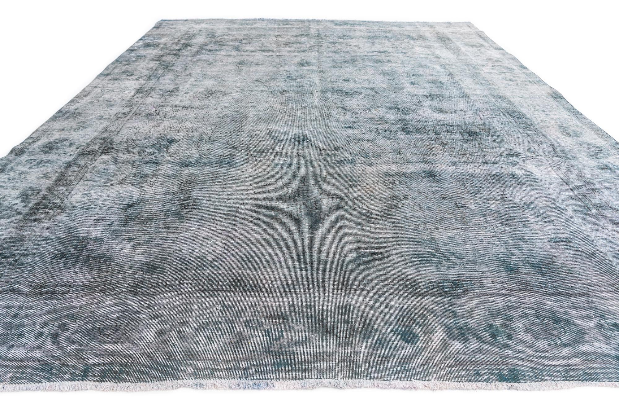 9' 4 x 12' 4 Hand Knotted Ultra Vintage Persian Wool Rug