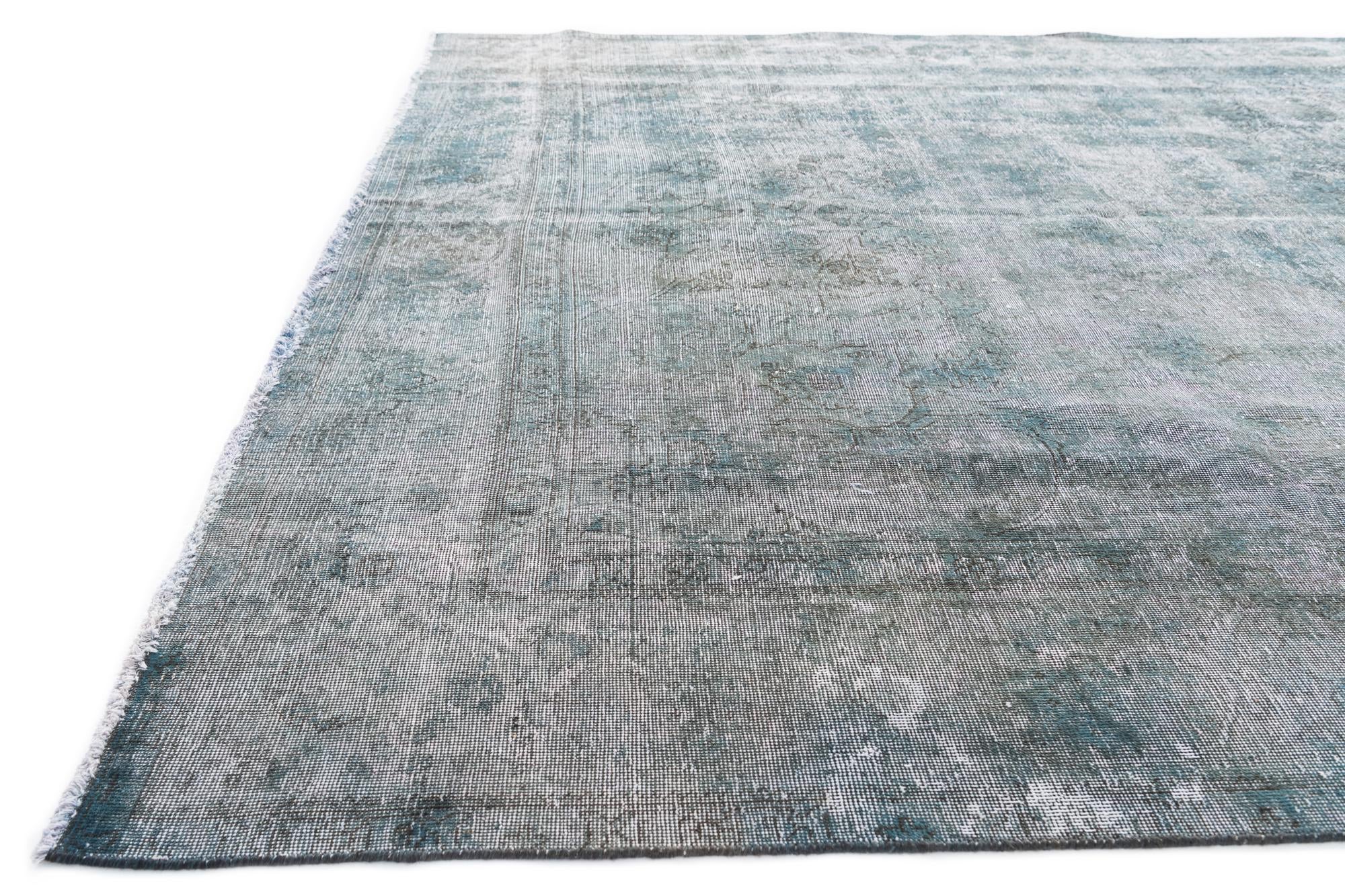 9' 4 x 12' 4 Hand Knotted Ultra Vintage Persian Wool Rug