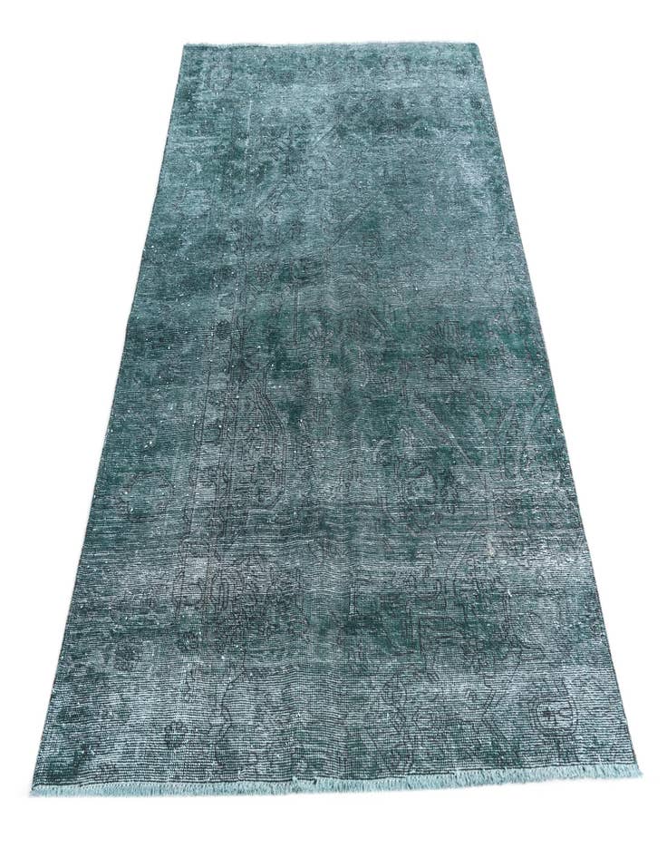 Detail image of 4' 5 x 6' 6  Hand Knotted Ultra Vintage Persian Wool Rug