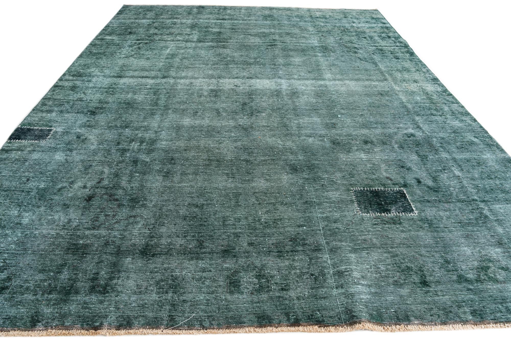 9' 4 x 12' 7 Hand Knotted Ultra Vintage Persian Wool Rug