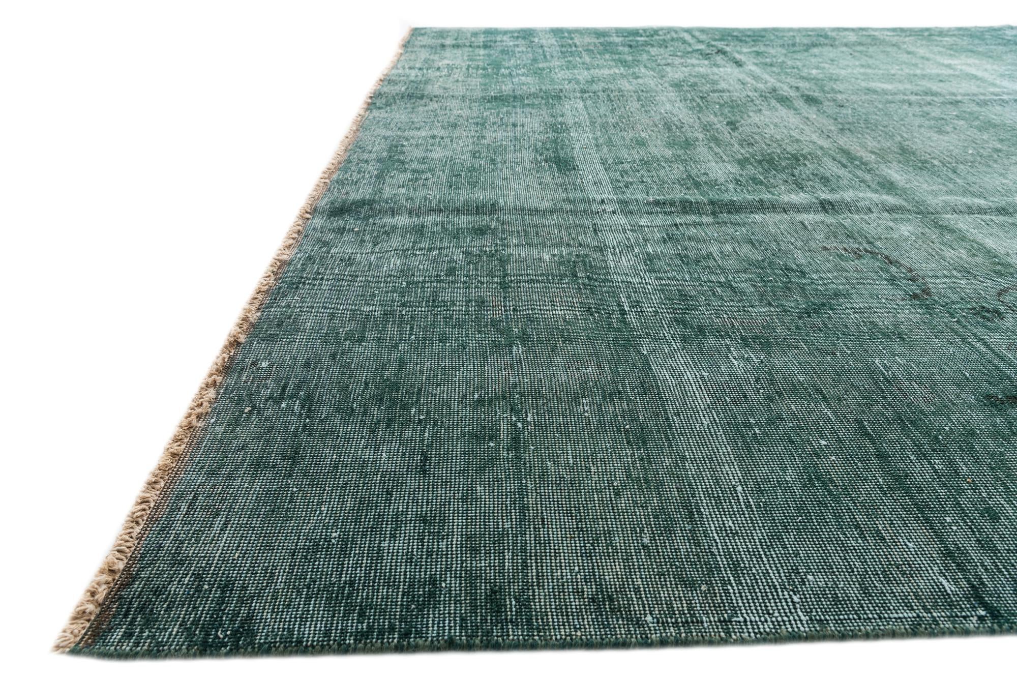 9' 4 x 12' 7 Hand Knotted Ultra Vintage Persian Wool Rug