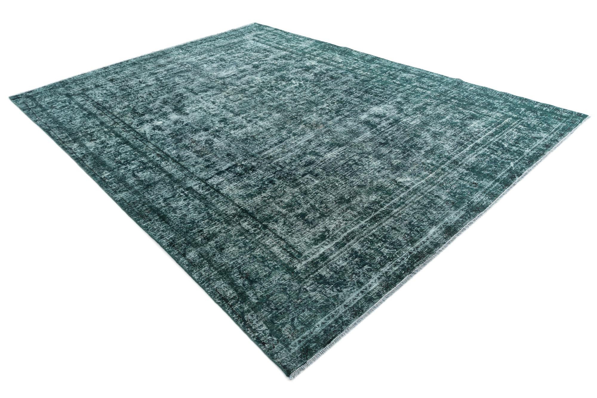 9' 3 x 12' 1 Hand Knotted Ultra Vintage Persian Wool Rug