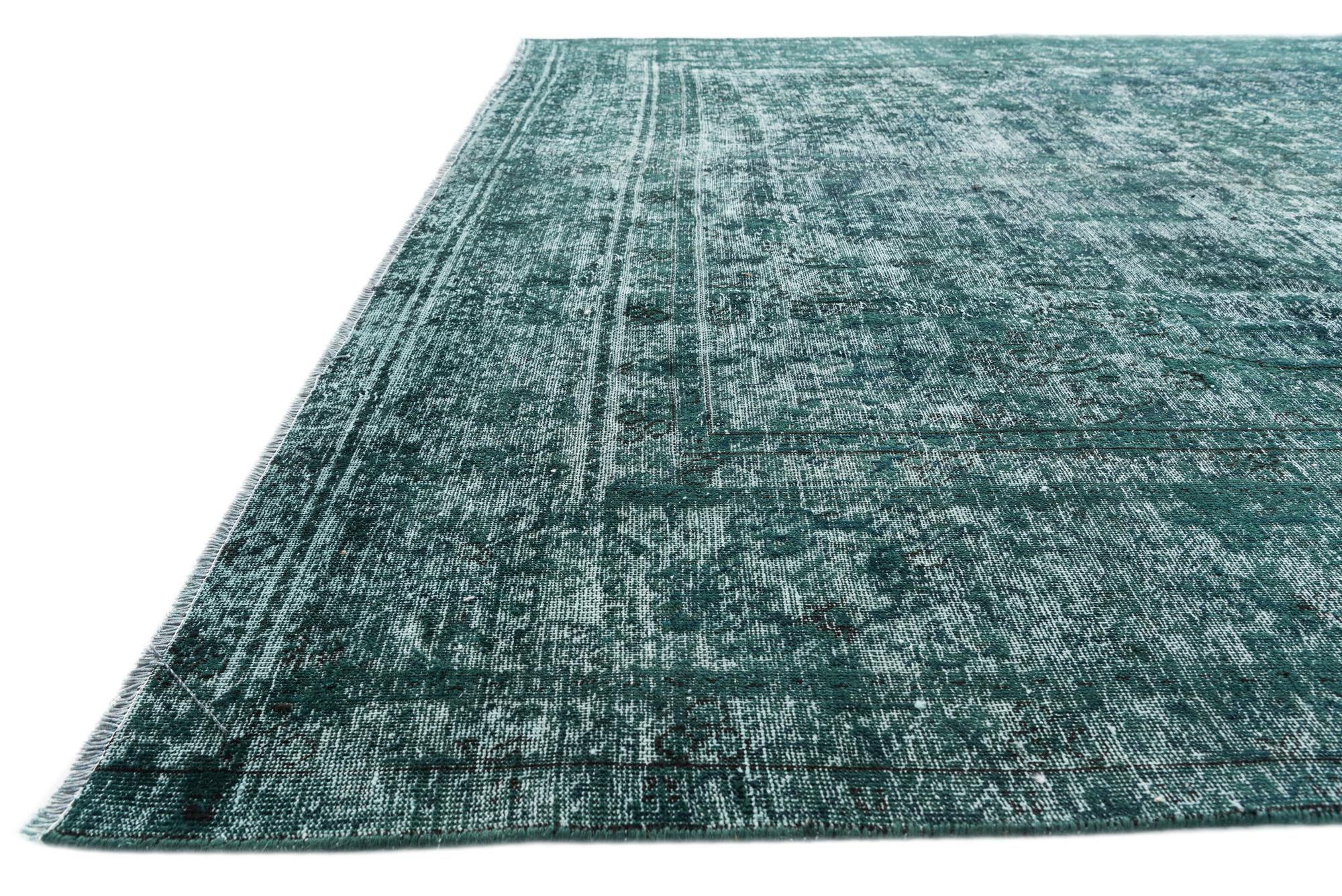 9' 3 x 12' 1 Hand Knotted Ultra Vintage Persian Wool Rug