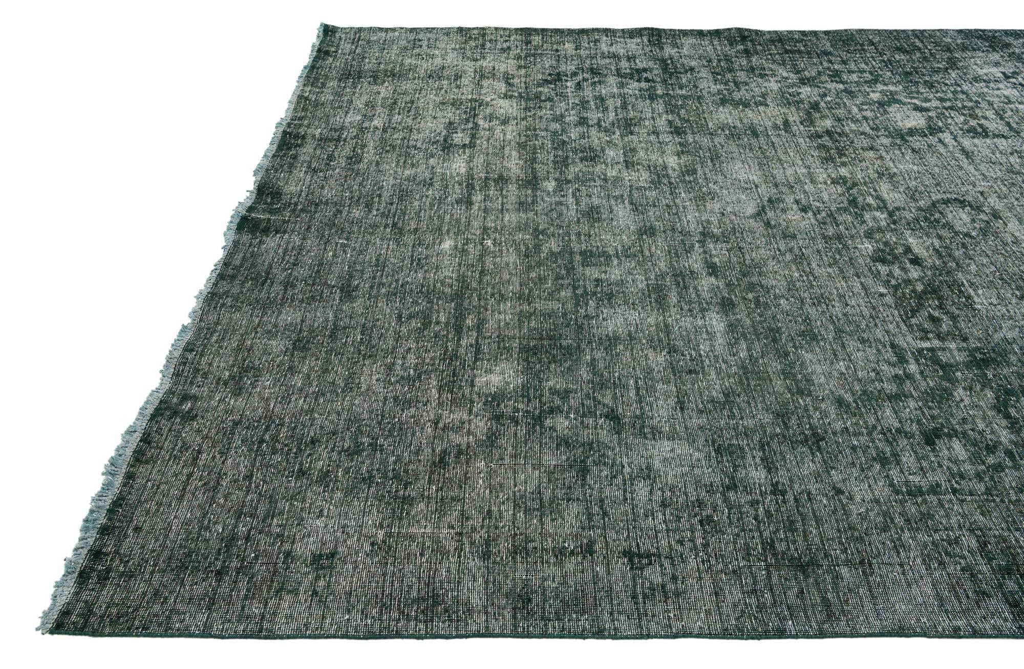 9' 4 x 13' Hand Knotted Ultra Vintage Persian Wool Rug