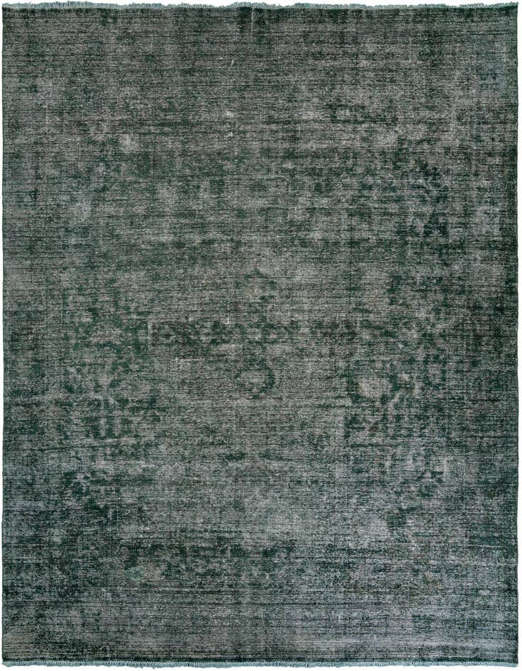 Detail image of 9' 4 x 13' Hand Knotted Ultra Vintage Persian Wool Rug