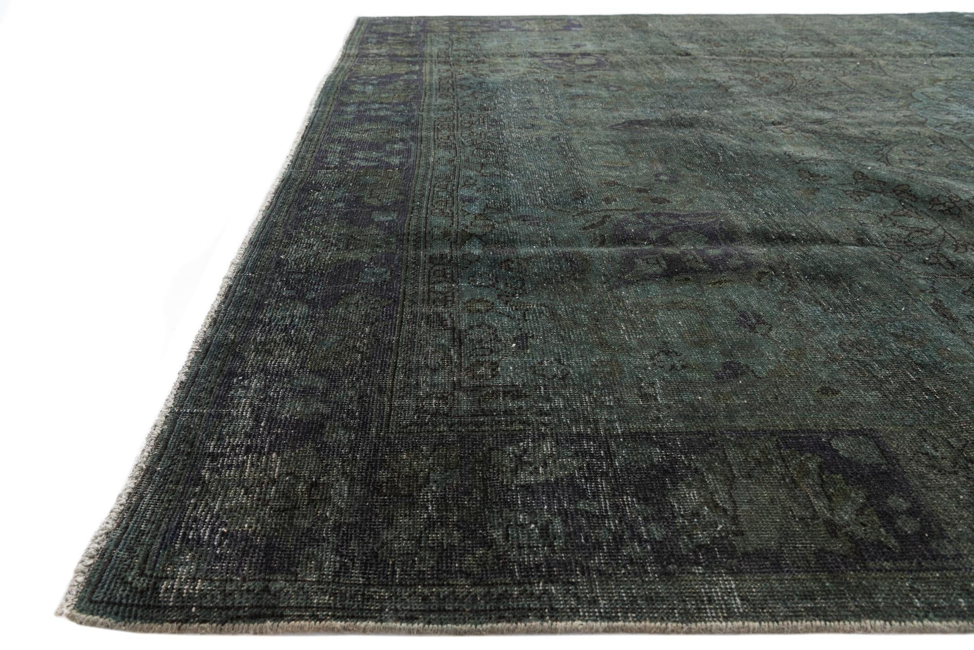 8' x 11' Hand Knotted Ultra Vintage Persian Wool Rug