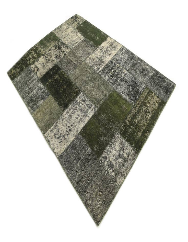 Detail image of 5' 8 x 8'  Hand Knotted Ultra Vintage Persian Wool Rug