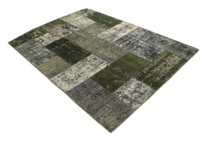 5' 8 x 8' Hand Knotted Ultra Vintage Persian Wool Rug