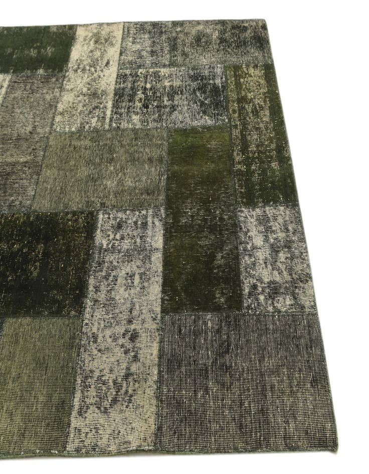 Detail image of 5' 8 x 8'  Hand Knotted Ultra Vintage Persian Wool Rug