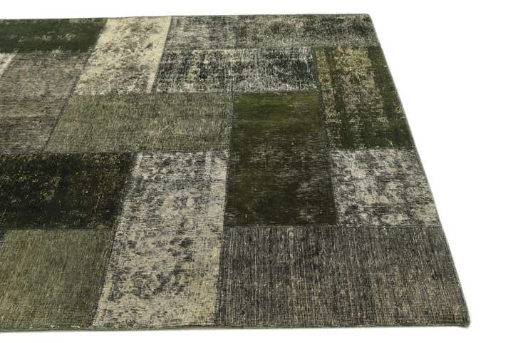 5' 8 x 8' Hand Knotted Ultra Vintage Persian Wool Rug