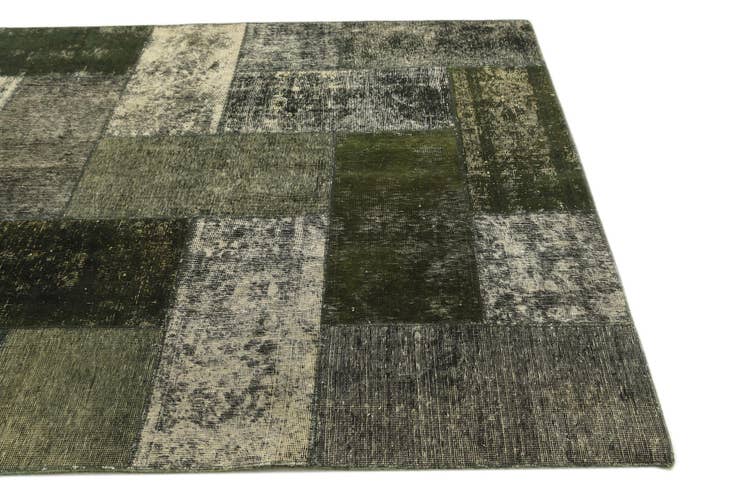 Detail image of 5' 8 x 8' Hand Knotted Ultra Vintage Persian Wool Rug