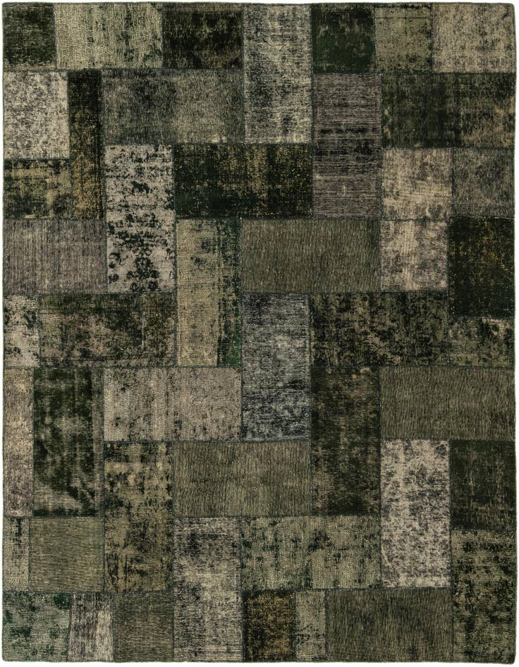 Detail image of 8' 7 x 10' 3 Hand Knotted Ultra Vintage Persian Wool Rug