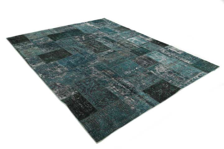 8' 1 x 10' Hand Knotted Ultra Vintage Persian Wool Rug