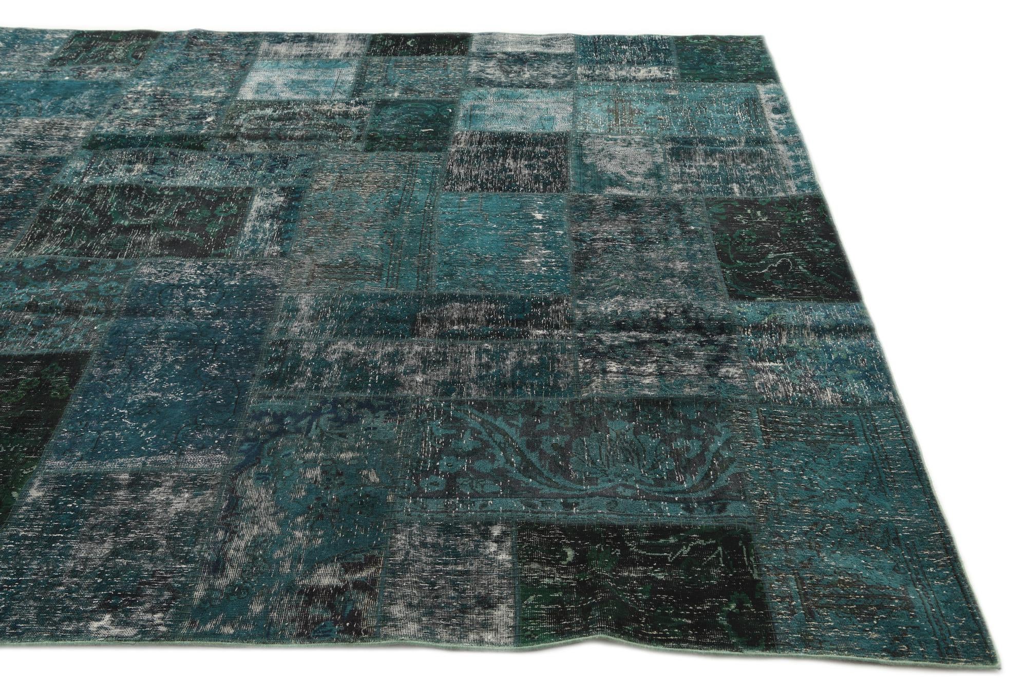 8' 1 x 10' Hand Knotted Ultra Vintage Persian Wool Rug